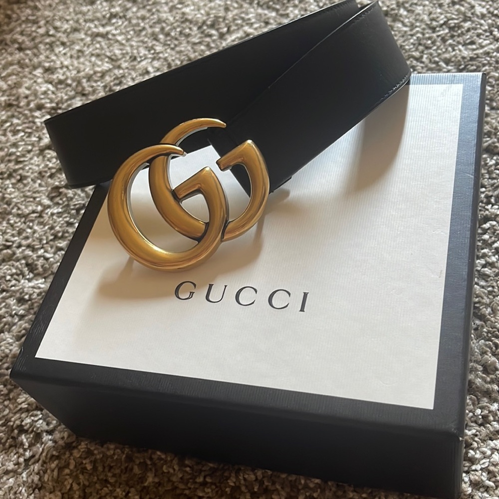 GUCCI GOLD GG BELT